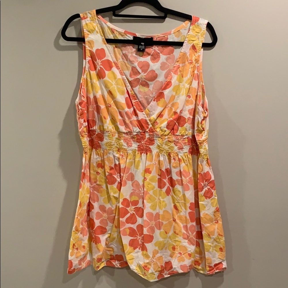 New Marianne Summer Floral Blouse Sz 3X